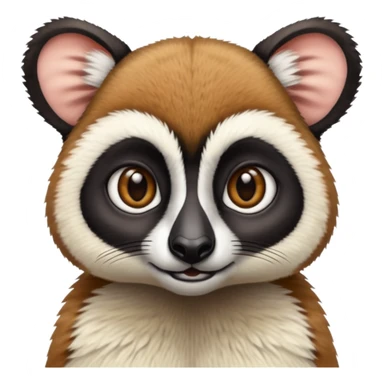 lemur face sticker