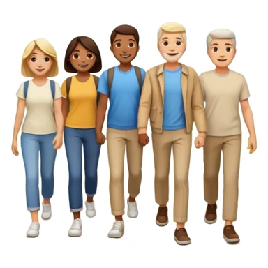 a Footpath on a park and people are walking  sticker