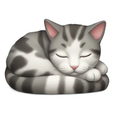 mini cat sleeping  sticker