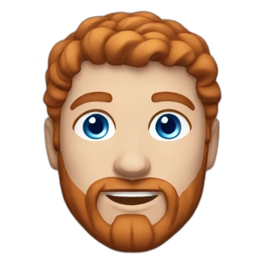 Greek god man blue eyes slick reddish hair clean shaven sticker