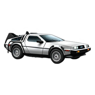 delorean dmc-12 sticker