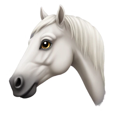 very long horse head sticker