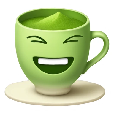Matcha green tea cup sticker