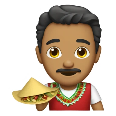 Mexican making tacos sticker