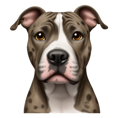 Brindle black nose pitbull sticker