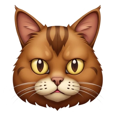 Ugliest brown cat on earth  sticker