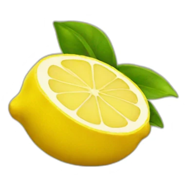piece lemon sticker