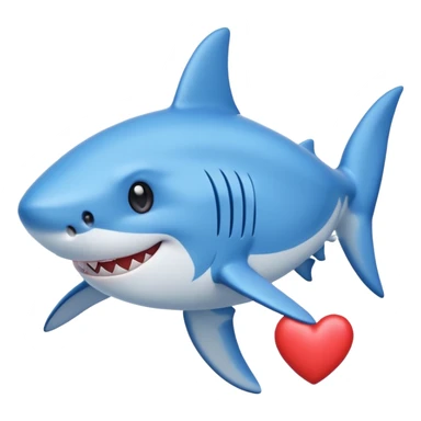 Tiburón enamorado sticker