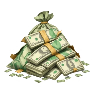 Tired money sticker