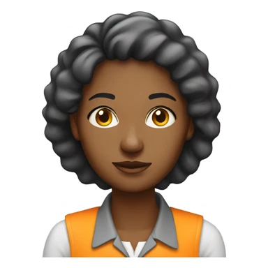 Hard worker south african lady sticker