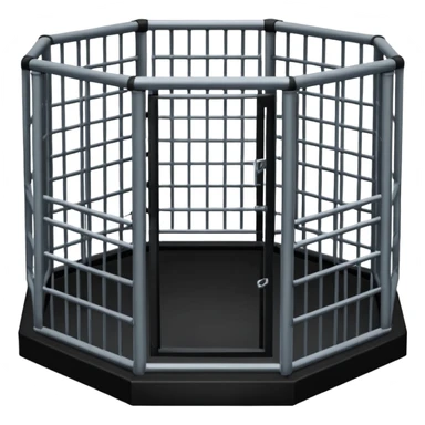 Crea un emoji de una jaula de ufc osea de un octagono de ufc sticker