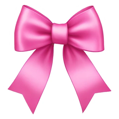 Pink ribbon bow sticker
