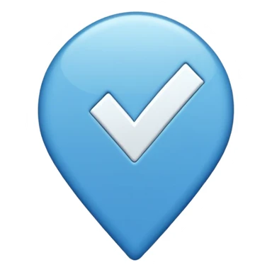 Verificación Azul lines del centro blancas Pero con emoji de verificación  sticker
