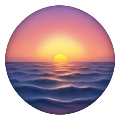 ocean sunset sticker