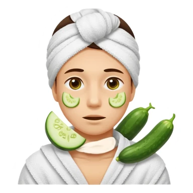 okurka na očích s týpkem a ručníkem co má okolo krku jak kdyby vyšel ze sauny  sticker