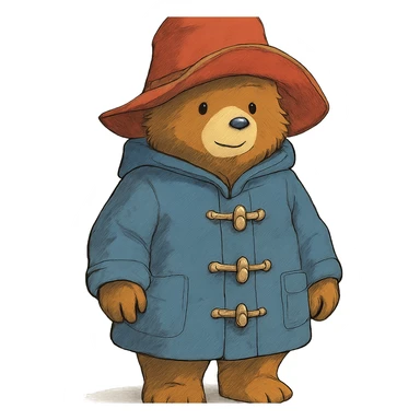 Paddington Bear sticker