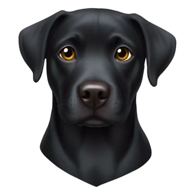 Black Labrador mix with pitbull  sticker