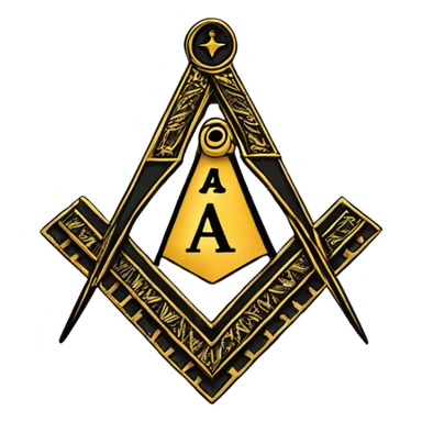freemason square and compass sticker