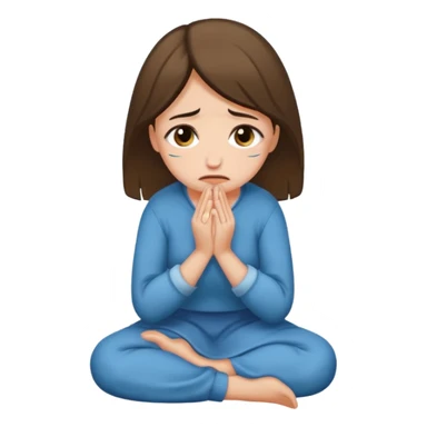 woman on knees begging sticker