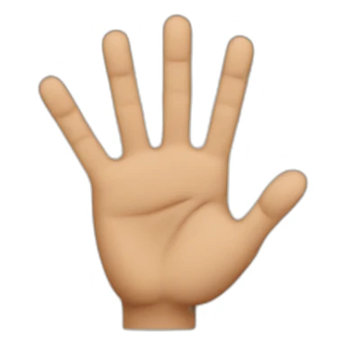 Man showing 3 fingers in right hand sticker