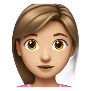 9 year old girl with blue eyes and medium brown hair sticker
