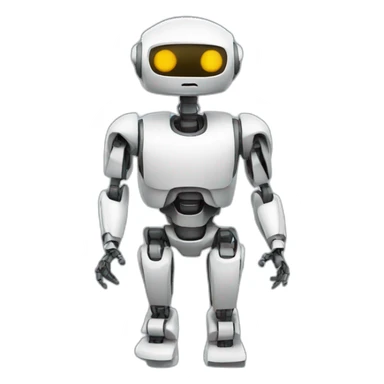 Robot performing many actions sticker