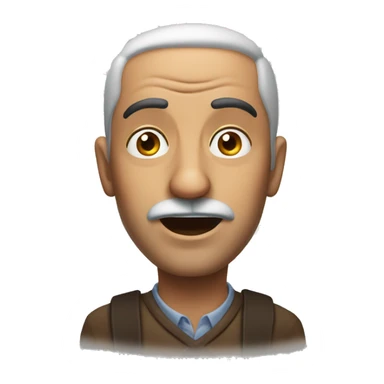 Turkish man have a surprised  sticker