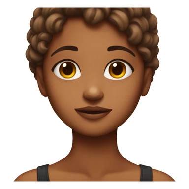 girl with brownskin giving the side eye sticker