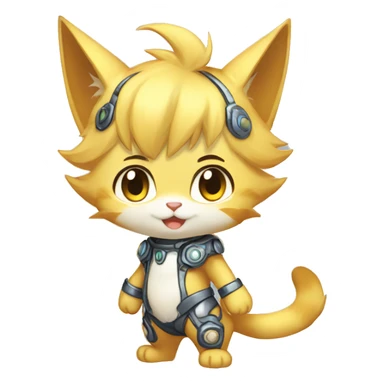 Catboy-Chibi-Sona-Shiny-Fakémon full body sticker