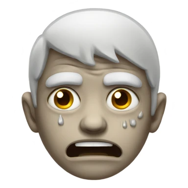 crying ghoul sticker