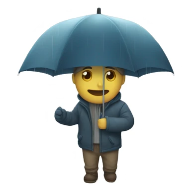 Rainy day sticker