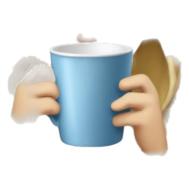 blonde girl inside a blanket sipping coffee blues eyes  sticker