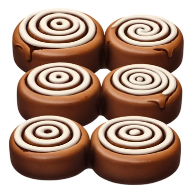 синабоны из шоколадного теста sticker