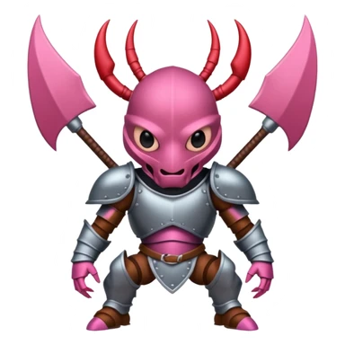 Pink Viking Ant with armor sticker