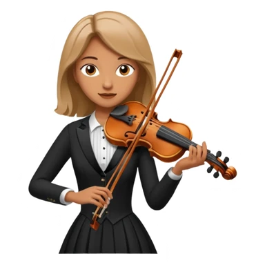woman playing violin sticker