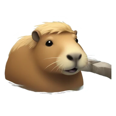 capybara in a hot spring  sticker