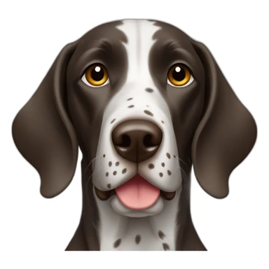 German pointer sticker