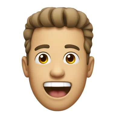 Man waving his tongue around  sticker