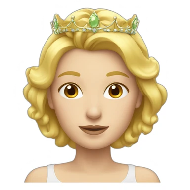 une-femme-blonde-avec-une-couronne- sticker
