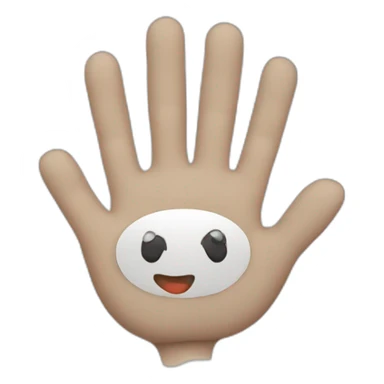 Hello with hand emoji with uniqe penseneality sticker