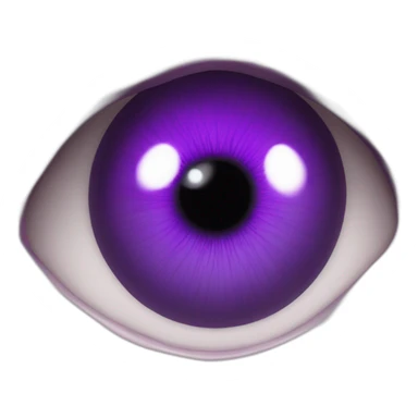majestic godly violet iris eyeball intense serious sticker