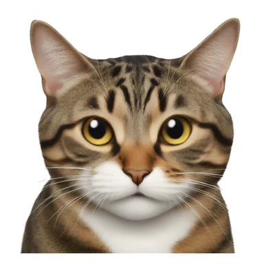 The cat is snuffling sticker