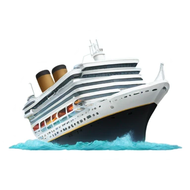 Cruise ship that is sinking sticker