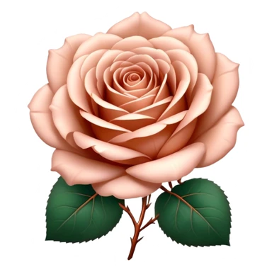Rose gold rose sticker