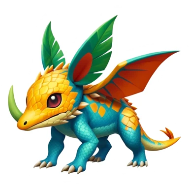  exotic tropical Fakémon-Pokémon-Vernid-creature sticker