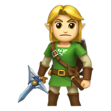 Link Zelda triforce sticker