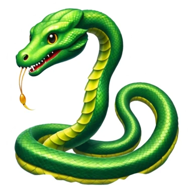 Sea Serpent – Long green snake-like monster rising from water sticker
