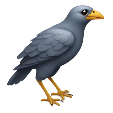 Bird with one paw and no beak  sticker