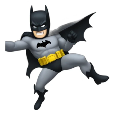 batman jummping off a cliff sticker