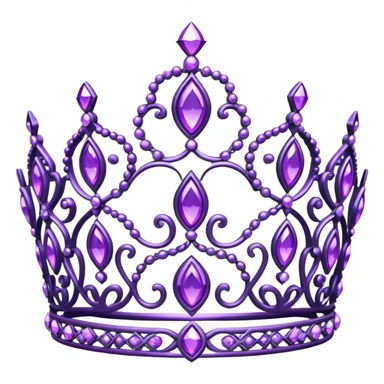 Purple tiara sticker
